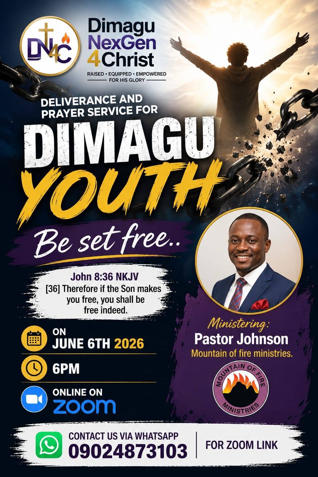 Deliverance and Prayer Service for Dimagu